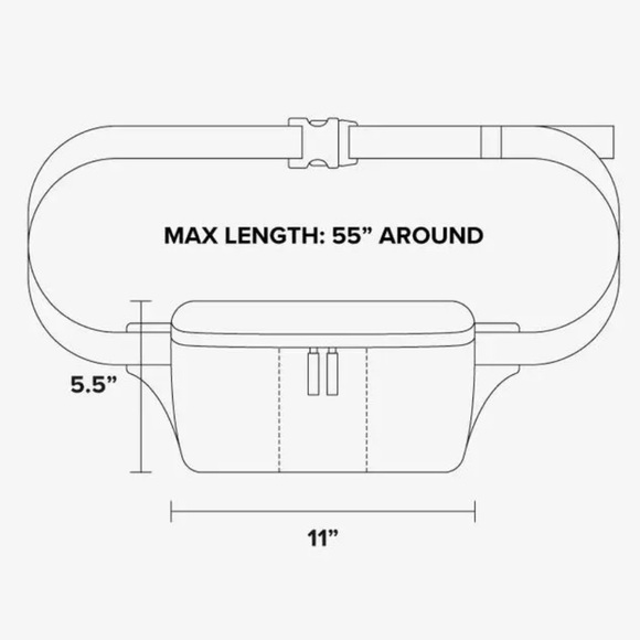 CALPACK Luka Belt Bag in Rose Quartz - Picture 10 of 11